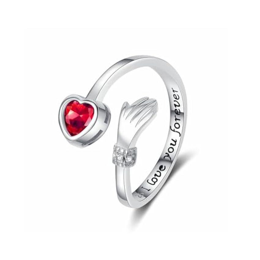 TOFBS Bague Femme I Love You Forever Ajustable Bagues e