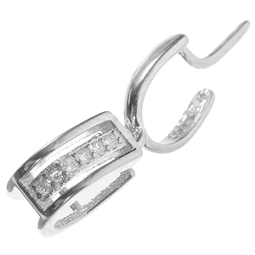 VALICLUD 4 Pièces Diamant Pendentif Boucle collier pendentif fermoir collier chaîne connecteur colliers fermoir pendentif collier bricolage fermoirs pour la fabrication de bijoux Métal JWWtZNoB