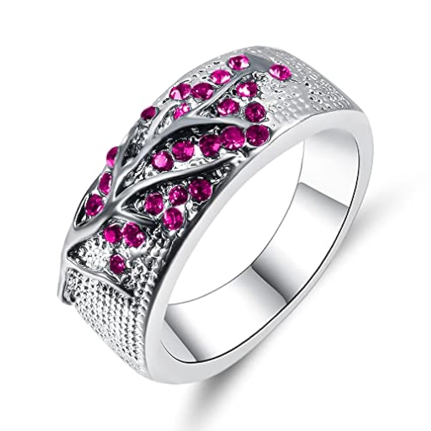 YAZILIND Femmes´s Zircone cubique Engagement Leaves Eternal Wedding Waterproof Anniversary Jewelry YkcnFrBy